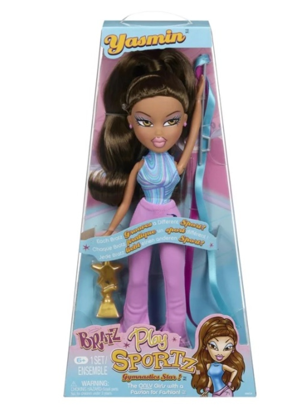 Play Sportz Yasmin Doll in Pink and Blue